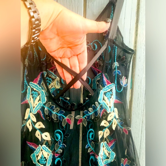 👗RARE Free People Black Sheer Maxi Dress-NWOT! - Picture 11 of 12